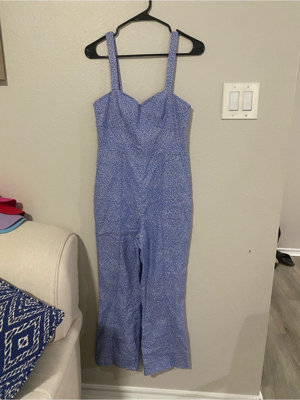 Jonathan Simkhai Blue Floral Lined Dress